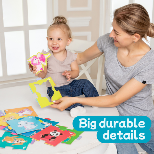 Toddler Puzzles Large Floor Jigsaws Cutie Giant Floor Puzzle Set (24 Pieces)
